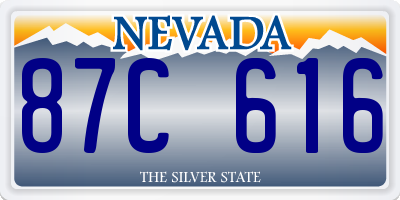 NV license plate 87C616