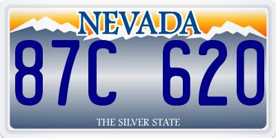 NV license plate 87C620