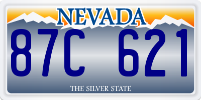 NV license plate 87C621