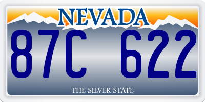 NV license plate 87C622