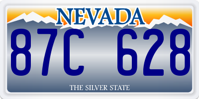 NV license plate 87C628