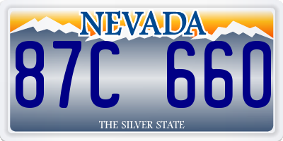 NV license plate 87C660