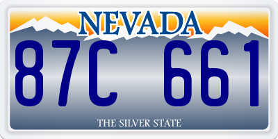 NV license plate 87C661