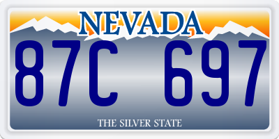 NV license plate 87C697