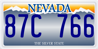NV license plate 87C766
