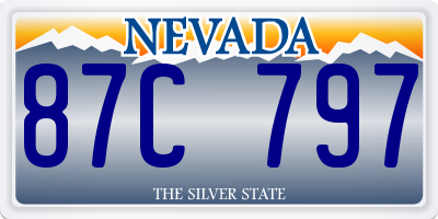 NV license plate 87C797