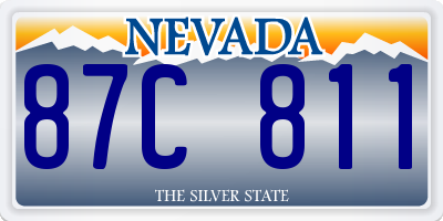 NV license plate 87C811