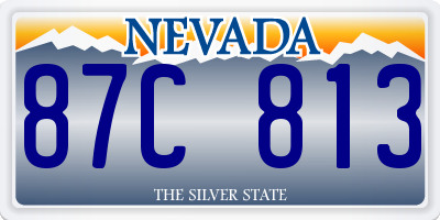 NV license plate 87C813