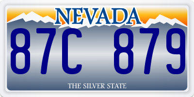 NV license plate 87C879