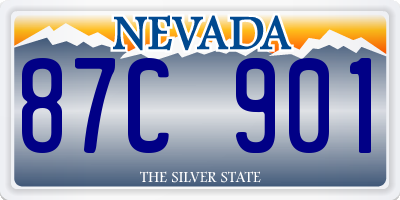 NV license plate 87C901