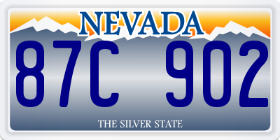 NV license plate 87C902