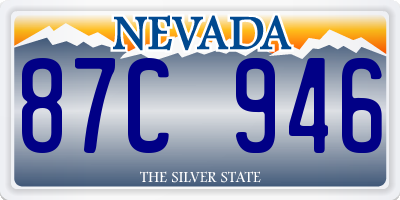 NV license plate 87C946