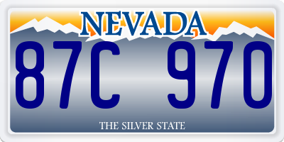 NV license plate 87C970