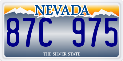 NV license plate 87C975