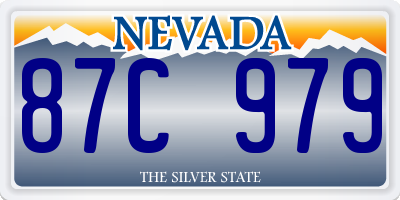 NV license plate 87C979