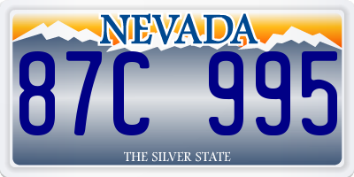 NV license plate 87C995