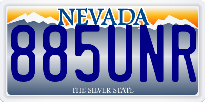 NV license plate 885UNR