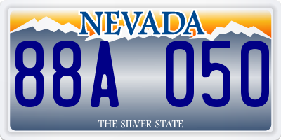NV license plate 88A050