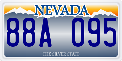 NV license plate 88A095