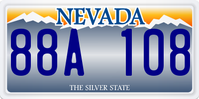 NV license plate 88A108