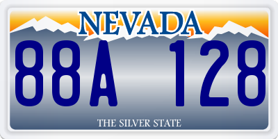 NV license plate 88A128