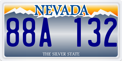 NV license plate 88A132