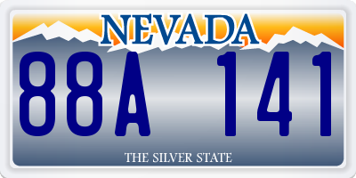NV license plate 88A141