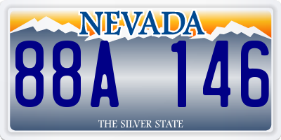 NV license plate 88A146