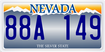 NV license plate 88A149