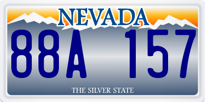 NV license plate 88A157