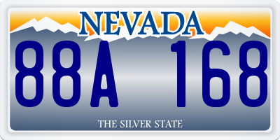 NV license plate 88A168
