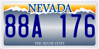 NV license plate 88A176
