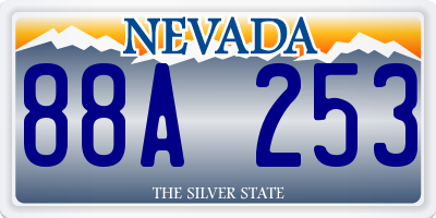 NV license plate 88A253