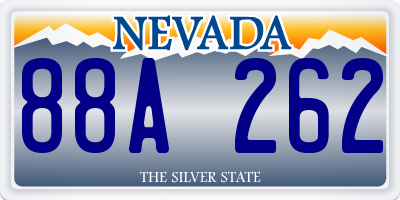 NV license plate 88A262