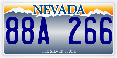 NV license plate 88A266