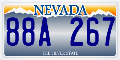 NV license plate 88A267
