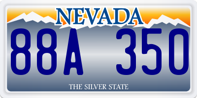 NV license plate 88A350