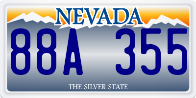 NV license plate 88A355