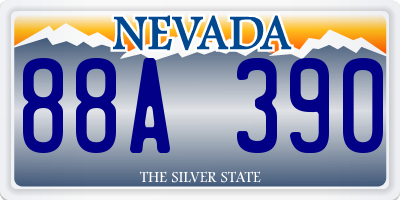 NV license plate 88A390