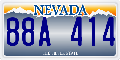 NV license plate 88A414