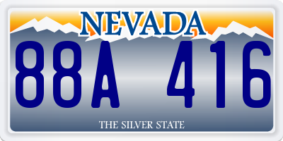NV license plate 88A416