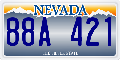 NV license plate 88A421