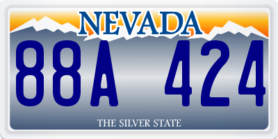 NV license plate 88A424