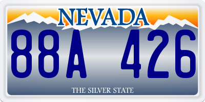 NV license plate 88A426