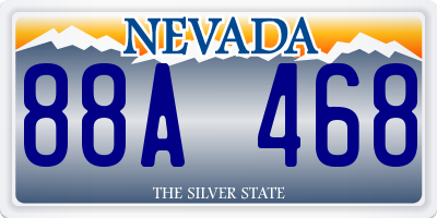 NV license plate 88A468