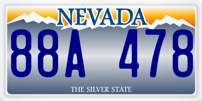 NV license plate 88A478