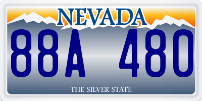 NV license plate 88A480