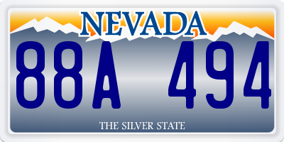 NV license plate 88A494