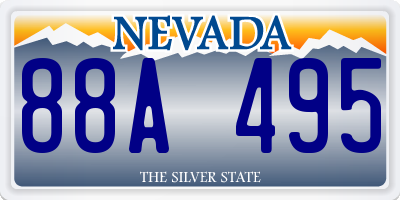 NV license plate 88A495