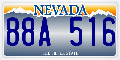 NV license plate 88A516